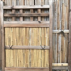 竹垣目隠し　フェンス　３枚セット