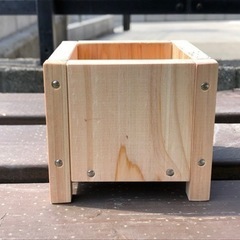 檜の植木鉢　ハンドメイド　タイプEの画像