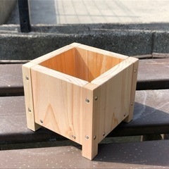 檜の植木鉢　ハンドメイド　タイプE