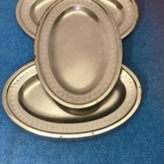 PayPay対応／小判皿3枚『中古　錆ありの画像
