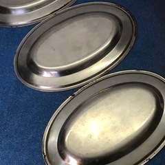 PayPay対応／小判皿3枚『中古　錆ありの画像
