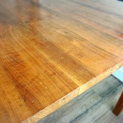 【無印良品】2人掛け　ダイニングセット　テーブル　チェア 2脚 タモ材 80×80 ダークブラウン MUJI の画像