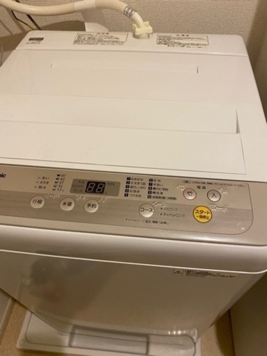 パナソニック　3年使用　洗濯機