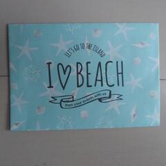 新品　封筒 2種類 23枚 おしゃれ お洒落 ビーチ 海 夏 英語 アメリカの画像