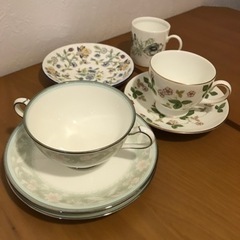 ワイルドストロベリーカップ&ソーサー、ノリタケスープカップ、バラ食器