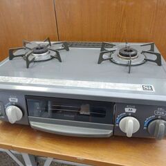 RINNAI リンナイ ガスコンロ ガステーブル LPガス グレー 新生活応援価格! ☆Rinnai/リンナイ グリル付ガステーブル LPガス 左強火力