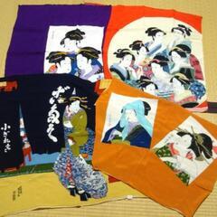 浮世絵 柄 風呂敷 と版画 複製品 差し上げます。