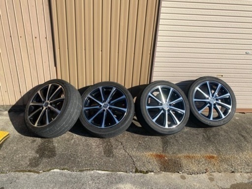 (値下！)中古タイヤ サマータイヤ ホイールセット 4本セット 225/45R18 WINNING STREET 18x7.0 114.3-5穴 ブリヂストン