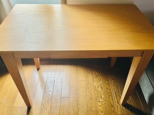 ニトリ製　90×45テーブル　引き出し付き