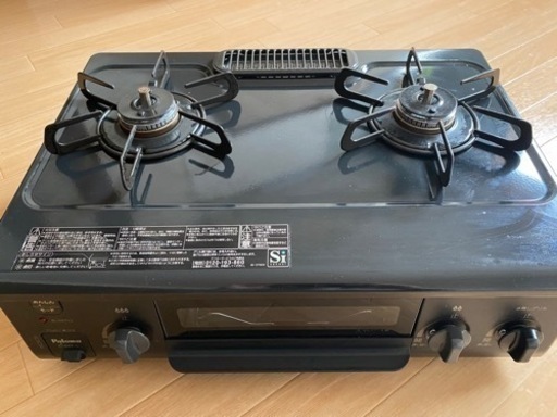 パロマ　グリル付きコンロ　プロパンガス用　左強火（グリル未使用）