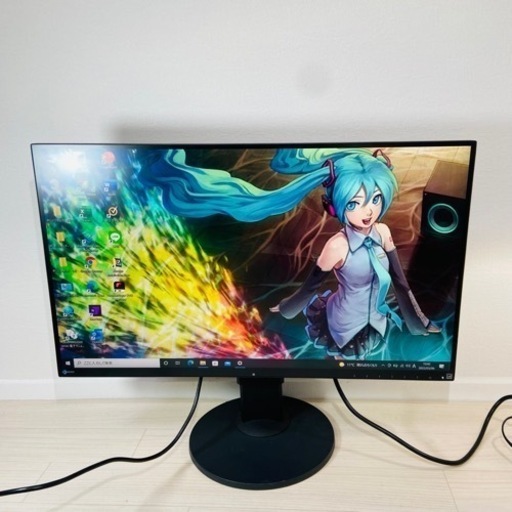 【美品】EIZO FlexScan 27インチ ディスプレイ モニター EV2780 ブラック USB Type-C 対応 デザイナーディスプレー 2016年製 フレームレス