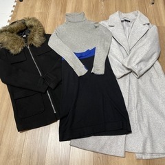 コート2点　ウールワンピース1点