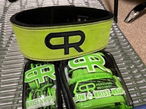 PERSONAL RECORD リフティングベルト、エルボースリーブ、リストラップ