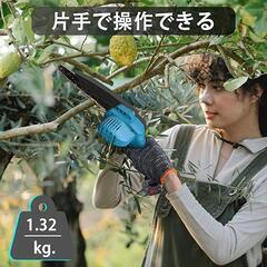 充電式チェーンソー 36V 6インチ コードレス 片手 軽量 農業・園芸用機器の画像
