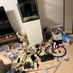 レッドシー水槽、ゼンスイクーラー、水流ポンプ、ライブロック等