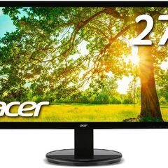 【同型モニタ2枚セット】Acer 27インチ ディスプレイ K272HLEbmidx スピーカー内蔵