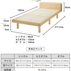 セミダブルベッドのマットレスあげます。の画像
