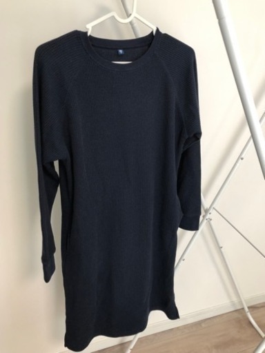 UNIQLO ワッフル長袖ワンピース160cm