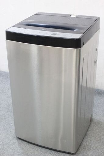 ハイアール アーバンカフェ ステンレス 全自動洗濯機 5.5㎏ JW-XP2C55F 2021年製 Haier  中古家電 店頭引取歓迎 R5492)