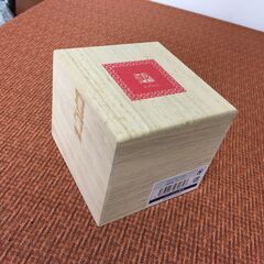 切子 kiriko 新品未使用品 フロストグラス 麻の葉 グリーン 伝統の器 織部 木箱付 の画像