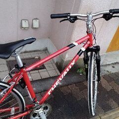 CHEVAUX[シェボー]700c Fサス搭載クロスバイク 7speed/クリアレッド