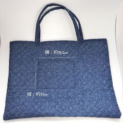 キルト素材のレッスンバッグ　※値下げ商品