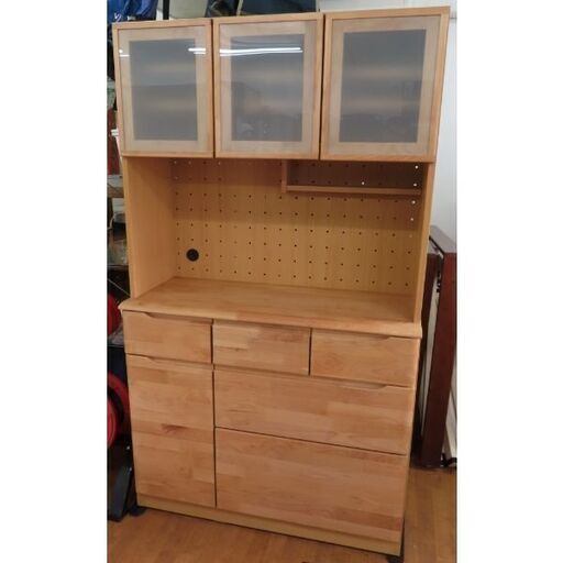 ♪ニトリ キッチンボード アルナス3 105×180cm 食器棚 レンジ台♪