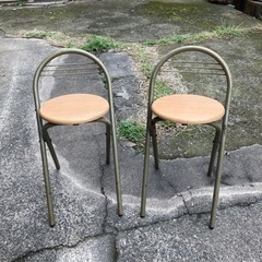 折りたたみ　椅子　2脚