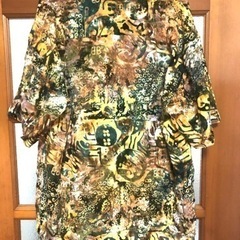 ★ アロハ エスニック デザイン半袖シャツ 柄シャツ 総柄 ★の画像