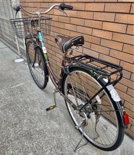 自転車 27インチ 6段変速 シティサイクル レトロ