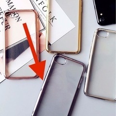 新品未使用　c.u.l　 バンパー風背面クリアメタリックiPhoneケース　iPhoneXRの画像