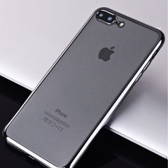 新品未使用　c.u.l　 バンパー風背面クリアメタリックiPho...