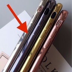 新品未使用　c.u.l　 バンパー風背面クリアメタリックiPhoneケース　iPhoneXRの画像