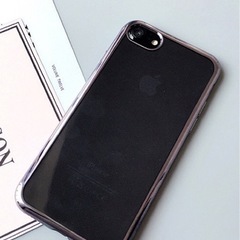 新品未使用　c.u.l　 バンパー風背面クリアメタリックiPhoneケース　iPhoneXRの画像