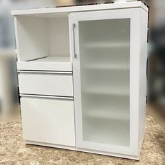 NITORI/ニトリ ミドルレンジボード ホワイト エナメル キッチン 食器棚