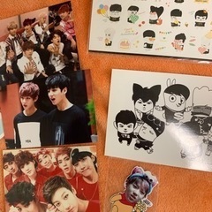 韓国 K‐POP 防弾少年団 GOT7 ドンヘウニョク チェキ フォト ポストカード 写真 ステッカー シール  10点の画像