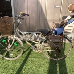 自転車（26インチ）　チャイルドシートつき