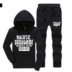 3点セット！メンズパーカー ダウンベスト スエットパンツの画像