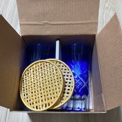 手作りきりこ　切子　ガラス　グラスの画像