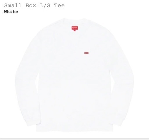 Lサイズ Supreme Small BOX L/S Tee WHITE シュプリーム スモール ボックスロゴ ロングスリーブ 長袖Tシャツ