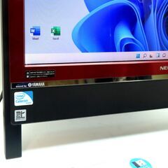 名古屋近郊無料持参！■美品！■最新Win11機！動作も快適です♪(新品SSD搭載)■即！使用可(初心者フォローします！)★ネットもExcel ・Wordもバッチリ！YouTubeも20型の大画面で楽しめます！NECの一体型PCですの画像