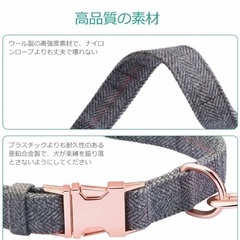 犬の首輪 リード  係留用ケーブル  3種類の長さに調整可能  錆び付かないの画像