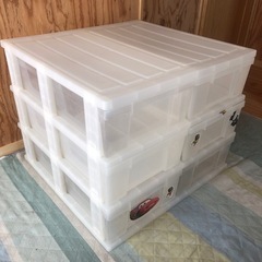 押入れ引出し収納　クリアケース