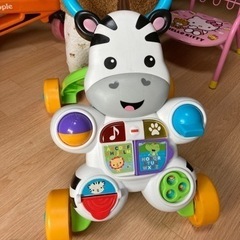 手押し車 歩行器 フィッシャープライス おして! しまうまくんの...