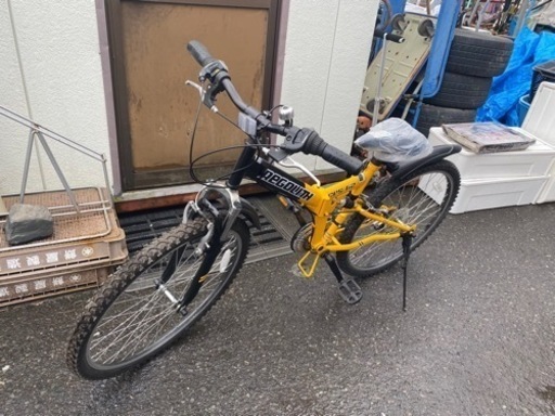 【美品】レゴリス 黄色 CES-62  折りたたみマウンテンバイク 自転車