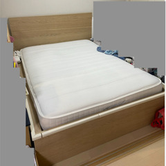 本日引取限定   IKEA マルム ダブルベッドフレーム140x...