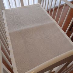 値下げ　日本製ベビーベッド 「ワンタッチハイベッド パル(収納棚なし)」   スリーピー(石崎家具)の画像