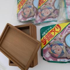 木彫り　半成品　手鏡5点　小箱　の画像