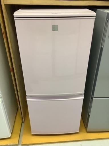 【リサイクルサービス八光　田上店　安心の1か月保証　配達・設置OK】シャープ 137L 2ドア冷蔵庫　SHARP SJ-14E3-KP