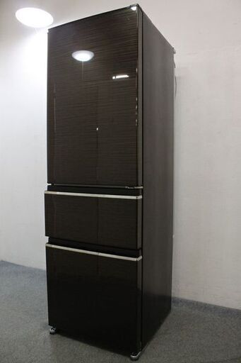 三菱 3ドア冷凍冷蔵庫 365L 自動製氷 MR-CX37C-BR グロッシーブラウン 2017年製 MITSUBISHI 冷蔵庫 中古家電 店頭引取歓迎 R5399)